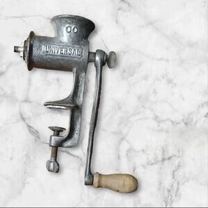 VTG Universal #00 Meat Grinder Food Chopper Table Mount For Parts or Repair